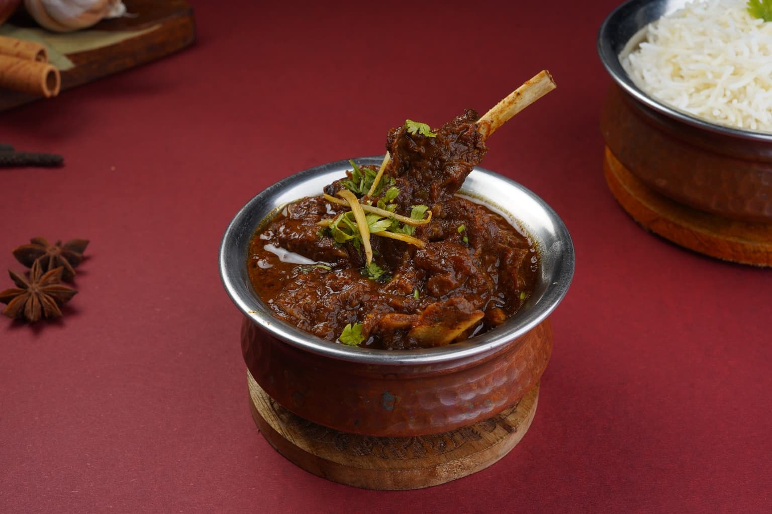 Champaran Mutton with Ghee Bhaat